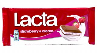 Lacta Strawberry & Cream 100g