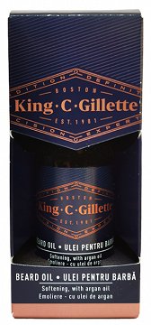 King C Gillette Λάδι Περιποήσης Για Γένια Με Έλαιο Argan 30ml