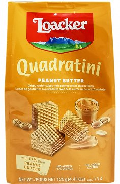 Loacker Quadratini Peanut Butter 125g
