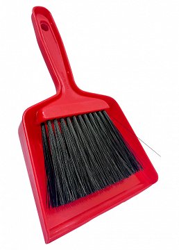 Small Clip On  Dustpan And Brush Set Various Colours