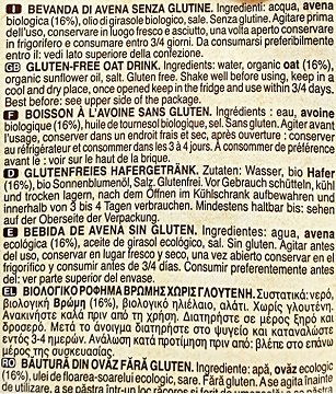 Scotti Bio Ρόφημα Βρώμης Χωρίς Γλουτένη 1L
