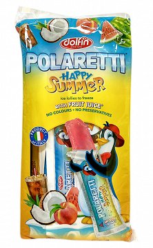 Polaretti Happy Summer Ice Lollies To Freeze With Fruit Juice 10x40ml