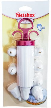 Metaltex Decorating Syringe Set With 8 Nozzles