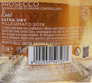 Maschio Prosecco Rose Extra Dry 750ml