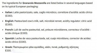 Granarolo Mozzarella Italian Fresh Cheese 220g
