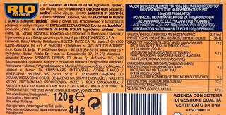 Rio Mare Sardines In Olive Oil 120g