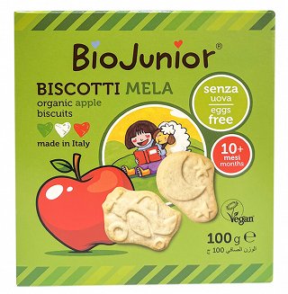 Bio Junior Organic Biscotti Μήλο 100g