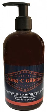 King C Gillette Προιόν Καθαρισμού Για Γένια & Πρόσωπο 350ml