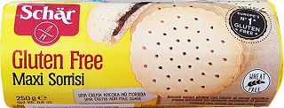 Schar Maxi Sorrisi Cocoa Filled Biscuits Gluten Free 250g
