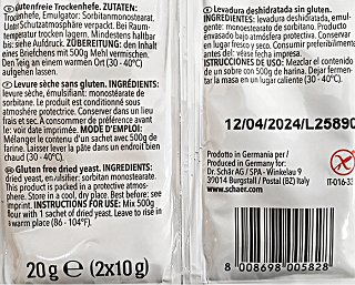Schar Mix B Ξηρή Μαγιά Χωρίς Γλουτένη 2Χ10g