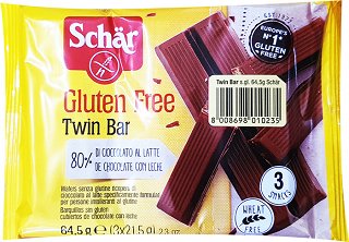 Schar Chocolate Twin Bar Gluten Free 3x21.5g