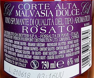 Corte Alta Malvasia Rosato 750ml