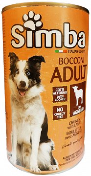 Simba Dog Chunks With Lamb 1230g