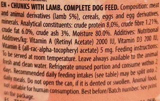 Simba Dog Κομμάτια Με Αρνί 415g