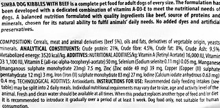 Simba Dog Adult Ξηρή Τροφή Βοδινό 10kg