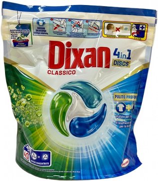 Dixan 4 In 1 Discs Classico 40Pcs