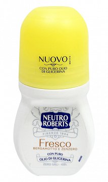 Neutro Roberts Deodorant Roll On Fresco Bergamot & Ginger 50ml