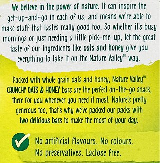 Nature Valley Crunchy Μπάρες Βρώμη & Μέλι 5x42g