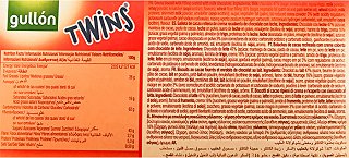 Gullon Twins Μπισκότα Κακάο Γεμιστά Με Κρέμα & Επικάλυψη Σοκολάτα Γάλακτος 252g