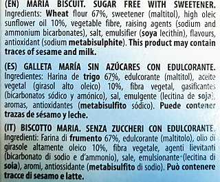 Gullon Maria Biscuits Sugar Free 400g