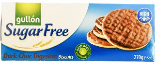 Gullon Dark Choc Digestive Μπισκότα Χωρίς Ζάχαρη 270g