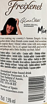 Freixenet Mia White Frizzante Sangria Wine 750ml