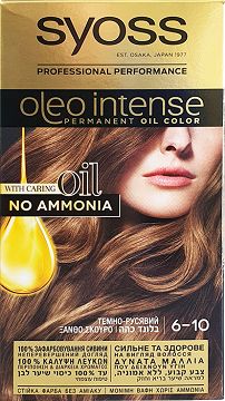 Syoss Oleo Intense No Ammonia Permanent Coloration Dark Blonde 6.10 115ml