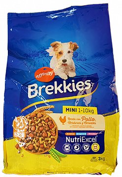 Brekkies Mini 1-10kg Ξηρή Τροφή Κοτόπουλο Λαχανικά & Δημητριακά 3kg