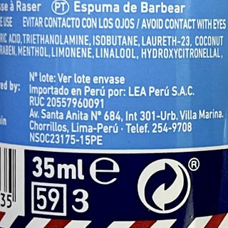 Lea 1823 Shaving Foam For Sensitive Skin 35ml