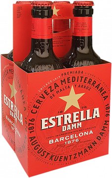 Estrella Damm Barcelona Μπύρα 4X330ml