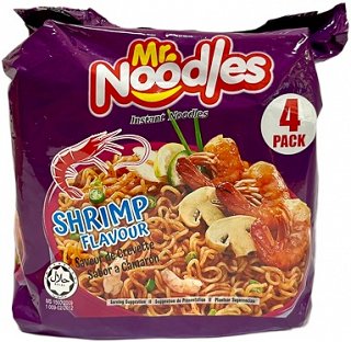 Mr Noodles Instant Noodles Shrimp Flavour 4x70g