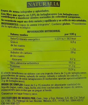 Santiveri Βιολογικές Νιφάδες Βρώμης 500g