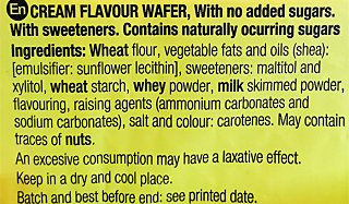 Santiveri Cream Flavour Wafers No Sugar 120g