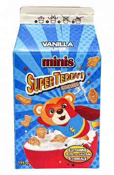 Super Teddy Minis Vanilla Biscuits 135g