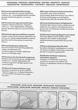 Inofix Μεγάλη Κλειδαριά Ασφαλείας Πολλαπλών Χρήσεων 2Τεμ