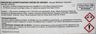 Nobacpro Απορρυπαντικό Πιάτων Με Άρωμα Φρέσκου Λεμονιού Σε Λωρίδες 15Τεμ