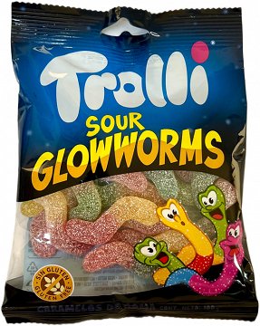 Trolli Sour Glow Worms 100g