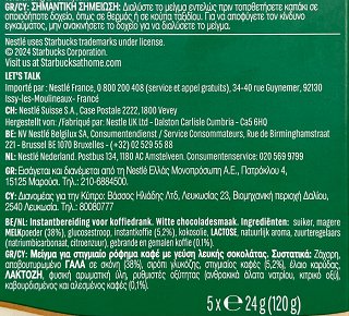 Starbucks White Mocha 5x24g
