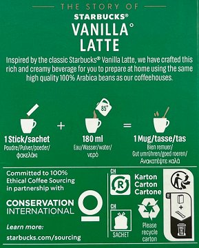 Starbucks Vanilla Latte 5x21,5g