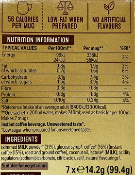 Nescafe Gold Cappuccino Unsweetened Taste 7x14,2g