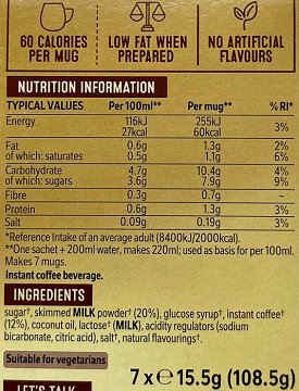 Nescafe Cappuccino 7X15.5g