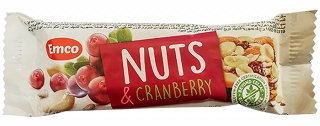 Emco Nuts Bar With Cranberry Cashew Almond Gluten Free 35g