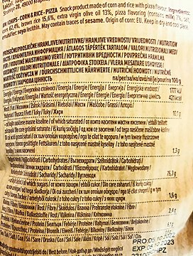 Benlian Chips Corn & Brown Rice Πίτσα Χωρίς Γλουτένη 60g