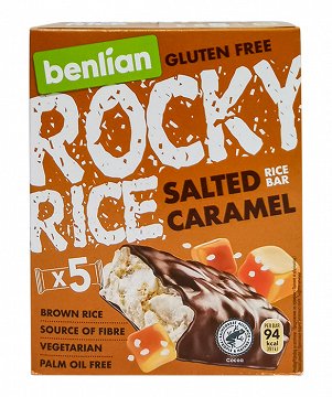 Rocky Rice Ρυζογκοφρέτα Αλατισμένη Καραμέλα Χωρίς Γλουτένη 5Τεμ