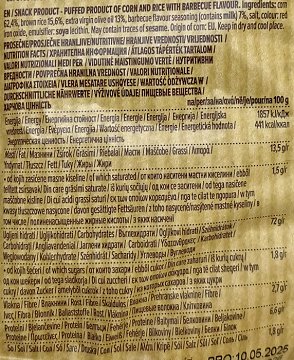 Benlian Chips Corn & Brown Rice Barbecue Χωρίς Γλουτένη 60g