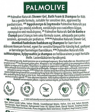 Palmolive Naturals Kids Σαμπουάν & Αφρόλουτρο 750ml
