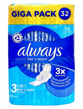 Always Ultra Day & Night With Wings Giga Pack 32Pcs