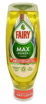 Fairy Max Power Lemon Dish Liquid 660ml