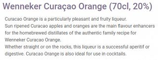 Wenneker Curacao Orange 700ml