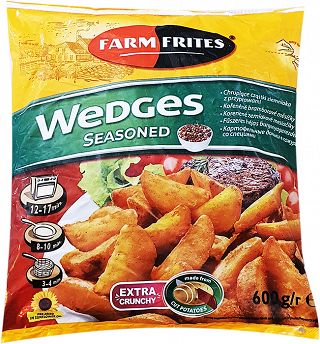 Farm Frites Wedges Seasoned Πατάτες 600g